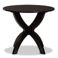 thumbnail image 2 of Baxton Studio Tilde Modern and Contemporary Dark Brown Finished 35-Inch-Wide Round Wood Dining Table, 2 of 5