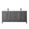 thumbnail image 7 of Wyndham Collection Daria 72" Wood Double Bathroom Vanity in Espresso/Chrome, 7 of 7