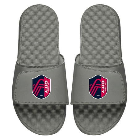 

Men s ISlide Gray St. Louis City SC Primary Logo Slide Sandals