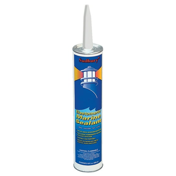Sudbury Elastomeric Marine Sealant - 10oz Cartridge - Clear | Bundle of 2
