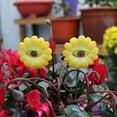 thumbnail image 4 of TNSAWRRYOE Colorful Resin Eye-Shaped 6-Piece Flower Stakes,Garden Pot Decor,Outdoor Yard Ornament, 4 of 9
