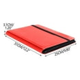 thumbnail image 3 of Red 360 Capacity Card Binder 9 Pocket Transparent Pvc Pages Double Sided Trading Card Organizer For Anime Game Business Cards 12.2X9.8 Inch, 3 of 4