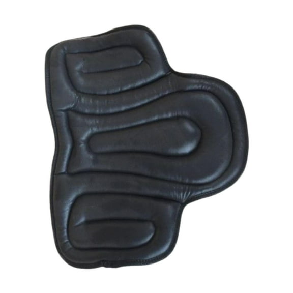 MAGIDEAL Horse Riding Saddle Pad Comfortable Multipurpose PU Leather Riding Equipment Black