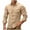 Khaki, variant on Dpjklzsn Men's Tactical Utility Shirt, Long Sleeve Ventilated Collared Shirt with Zip Dual Pockets