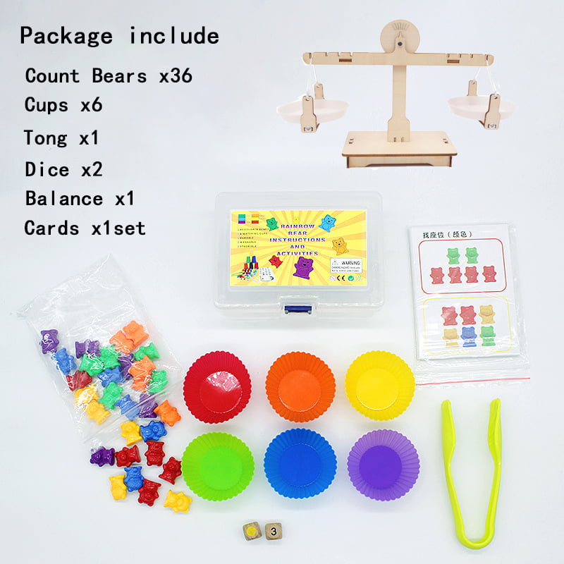 1 Set Medium Color Learning Box Preschool Kid Baby Montessori Education Toy 