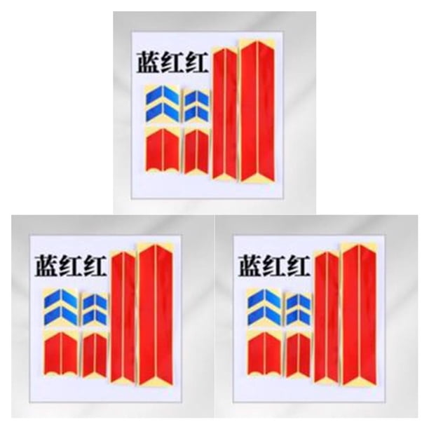 Sonducket 1 Juego de pegatinas reflectantes, piezas de accesorios para cubo de patinete, repuesto de tira de advertencia para monopatín para Type1 NO1