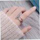 thumbnail image 1 of Anillos de plata, anillo de ansiedad para mujer, anillo de cuentas para aliviar el estrés de la paz para mujer, anillo abierto para transferencia de ansiedad LingWen 8390614146259, 1 of 1