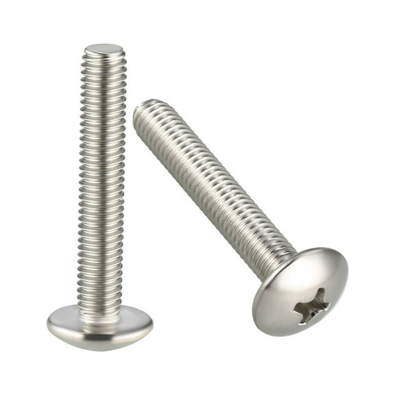 Unique Bargains Machine Screws, M5x30mm Phillips Screw, 304 Stainless Steel, Fasteners Bolts 20Pcs