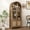 Rustick oak, variant on 70'' Tall Arched Bookshelf with Glass Door, Modern Wood Bookcase Cabinet with 5 Tier Display Shelf for Living Room, Rustick oak