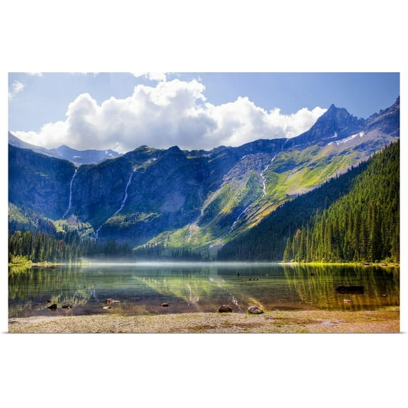 Great BIG Canvas | "Avalanche Lake, Glacier National Park, Montana" Art Print - 30x20