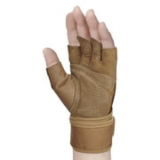 Harbinger Pro Wrist Wrap Weightlifting Gloves 2.0, Unisex Tan Camo Large