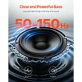 thumbnail image 4 of KFFKFF 10" 300W Underseat Car Subwoofer, Slim Powered Car Subwoofers Under the Seat, Low Profile Audio Sub Built-in Amplifier, High/Low Level Input & Volume Controller, 4 of 9