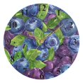 thumbnail image 5 of Blueberries and Leaves Black 10 inch Wall Clocks Non Ticking Easy to Read Battery Decorative for Home Bathroom Kitchen Bedroom Living Room, 5 of 8