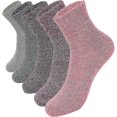 thumbnail image 1 of Thermal Wool Socks for Women, 5 Pairs, Vintage Nordic Winter Socks, Size 4-8, 1 of 5