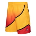thumbnail image 2 of Men's Mitchell & Ness Gold/Red Atlanta Hawks 1986/87 Hardwood Classics Fadeaway Reload 3.0 Swingman Shorts, 2 of 4