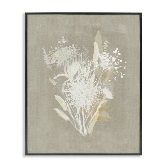 Stupell Industries Country Herbs Impression Floral Painting Black Framed Art Print Wall Art, 11 x 14