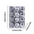 thumbnail image 4 of Xihbxyly Adornos Navideños, Bolas de Plástico con Vibrantes Colores, Adornos Brillantes para Colgar En El Árbol, Versátiles Detalles Festivos, para Fiestas En Casa y Bodas, Juego de 24 Piezas para Al, 4 of 7