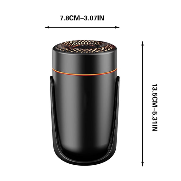 USB Humidifier with Colorful Gradient Lights - 360° Adjustable Mist for Home/Car Use