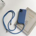 thumbnail image 3 of Funda de silicona líquida con cordón y correa para el cuello para iPhone 16, 15, 14, 13, 12 Mini, 11 Pro, X, XR, XS Max, 7, 8 Plus, 3 of 5