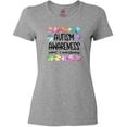 thumbnail image 3 of Inktastic Autism Awareness Support and Understanding Puzzle Pieces Women's T-Shirt, 3 of 5