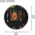 thumbnail image 5 of SKYSONIC It's Fall Y'allRound Area Rug Chair Couch Cover Area Rug for Bedroom Floor Sofa Living Room Non-Slip Home Decor 3 x 3 Feet, 5 of 5
