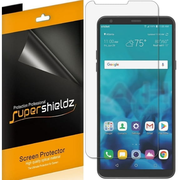 [6-Pack] Supershieldz for LG Stylo 4 Screen Protector, Anti-Bubble High Definition (HD) Clear Shield
