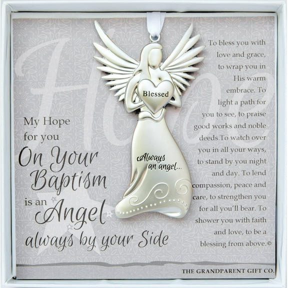 Grandparent Gift Always an Angel By Your Side Ornament, White