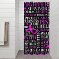 thumbnail image 2 of Breast Cancer Shower Curtain 36"x72" ,Bathroom Decorative Shower Curtains Set with 12 Hooks,Modern Waterproof Washable Shower Curtain, 2 of 6