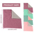 thumbnail image 3 of Koadzawe 5Pack Kitchen Dish Cloths, Reusable Dish Towels, Nonstick Oil Washable Fast Drying, Super Absorbent Coral Velvet Cleaning Cloths For Cleaning Tableware, Kitchen, Bathroom (Green 9.8 X 9.8"), 3 of 7