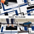 thumbnail image 5 of Blue Black Geometric Outdoor Rug for Patio/Deck/Porch, Non-Slip Large Area Rug 5 x 8 Ft, Modern Minimalist Stripes Aesthetic Indoor Outdoor Rugs Washable Area Rugs, Camping Rug Carpet Runner, 5 of 8