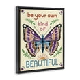 thumbnail image 3 of Stupell Industries Bohemian Your Own Beautiful Butterfly Black Floating Frame Canvas Art, 17 x 21, by Carrie Cantwell, 3 of 8