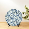 thumbnail image 6 of Wukai Vintage Floral Birds Print Decorative Plate for Display,Bone China Decorative Plate, Ceramic Dinner Plate with Stand, Vertical Ceramic Plate-6in, 6 of 6