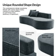 thumbnail image 5 of Tina's Home Modern Minimalist 3-Seater Blue Sofa for Adult Living Room Couch with Curved Design No Assembly Required, 5 of 8