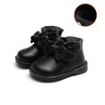 thumbnail image 5 of EHRWE Toddler Winter Boots For Girls Kids With Heels Fashion Autumn Winter Boots Low Heel Flat Bottom Non Rhinestone Bowknot Boots Classic, 5 of 6