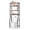 Rust, variant on CONCETTA 4-Tier over the Toilet Bathroom Storage Rack, Adjustable Space Saver Organizer with Shelves, Basket & Hooks, Black