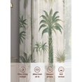 thumbnail image 6 of Palm Tree Sheer Curtains 84 Inch Length 2 Panels Set, Sage Green Tropical Nature Plant Watercolor Voile Window Treatment Rod Pocket Curtains Sheers Drapes for Bedroom/Living Room/Kitchen 52"x84"x2, 6 of 7
