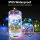 thumbnail image 4 of Cadena de luces LED para botellas, 2 m, 20 LED, luz para botellas, luz LED para tapa de botella, impermeable, alambre plateado flexible, decoración para fiestas, bodas (colorido), 4 of 5
