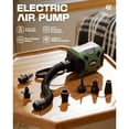 thumbnail image 2 of Portable Plug-in Air Pump, Electric Corded Inflator with 5 Nozzles for Pools, Air Mattresses, Camping Inflatables & More Gray, 2 of 9