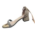 thumbnail image 1 of VEKDONE Women's Arch Support Sandals Women's Fashion Casual Versatile Rhinestone Buckle Spring And Summer New Open Toe Sandals, 1 of 4