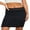 Black, variant on Women Half Slips Underskirt, Casual Short Mini Skirt with Floral Lace Waistband Inner Lining