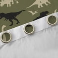 thumbnail image 4 of Feelyou Vintage Dinosaur Curtains Pack of 2 (42x84 Each) for Male Boys, Cartoon Rustic Wildlife Curtains Blackout, Olive, 4 of 6