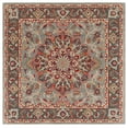 thumbnail image 3 of Safavieh Heritage Devyn Oriental Wool Area Rug, Gray/Charcoal, 6' x 6' Square, 3 of 12