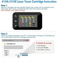 thumbnail image 3 of 1-Pack NO Chip Compatible Toner Cartridge for HP 414X W2023X Color LaserJet M454dn M454dw MFP M479dn M479fdw Printer,with Tools (Magenta), 3 of 9