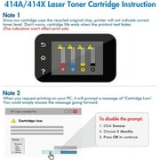 414X Toner Cartridges 4-Pack High Yield with Chip Compatible for 414X 414A Color LaserJet Pro MFP M479 M479fdw M479fdn M454 M454dn M454dw Enterprise MFP M480f (Black, Cyan, Magenta, Yellow)