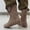 Dark Brown, variant on Men's Punk Style Short Boots, Stylish and Trendy Lace-Up Ankle Boots with Durable Sole for Casual Wear, Street Fashion, Travel, and Everyday Comfort