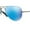 Gunmetal/Light Green Blue Mirror, variant on Ray-Ban RB3449 003/8G 59M Silver/Grey Gradient Sunglasses For Men For Women
