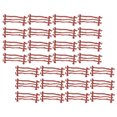 thumbnail image 2 of Jouets de Clôture Miniatures Décoratifs Matériau PP Rouge Foncé 120Ensemble DIY pour Bac à Sable, 2 of 8