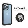 thumbnail image 7 of iPhone 14 Pro Max Case, Case Cover for 2022 iPhone 14 Pro Max 6.7", Njjex Hard Plastic Full-Body Rugged Transparent Clear Back Bumper Case Cover for Apple iPhone 14 Pro Max -Black, 7 of 7