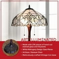 thumbnail image 4 of Amora Lighting  62 in. High Tiffany Style Floral Floor Lamp, White, 4 of 9