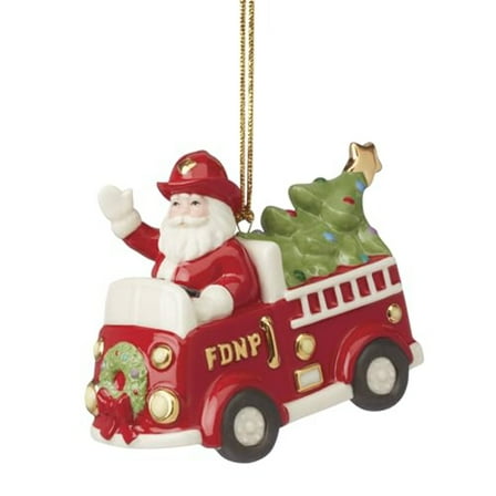 Lenox 896453 Santa in Fire Truck Ornament
